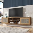 Rack Suspenso Para Tv Até 75 Polegadas 220cm Em Bp Porta Tela