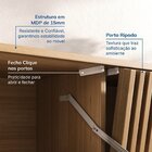 Rack Suspenso Para Tv Até 75 Polegadas Portas Ripadas 210cm A