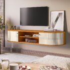 Rack Suspenso Para Tv Curvo Até 75 Polegadas Algarve Cinamomo