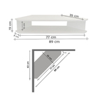 Rack Suspenso Para Tv De Até 39" Aparador Bancada Estante De