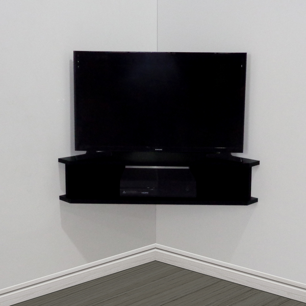 Corner Tv Wall Bracket With Shelf For Sky Box