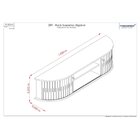 Rack Suspenso Para Tvs Até 75 Polegadas Algarve Jade/oliva