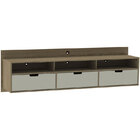 Rack Suspenso Pênsil – Olivar - Rustico Carvalho / Off White