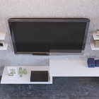 Rack Suspenso Prateleiras Blue Ray Conjunto Em Mdf Branco