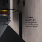 Rack Suspenso Preto 181cm Prateleira Suporte Tv Até 80 Polega