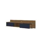 Rack Suspenso Renna Freijó E Azul Marinho 162 Cm