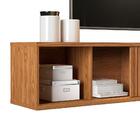 Rack Suspenso Ripado Tv Até 70 Polegadas Carvalho Nobre Greta