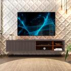 Rack Suspenso Ripado Tv Até 70 Polegadas Cinza Urbano Nogueir