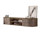 Rack Suspenso Ripado Tv Até 75 Polegadas Imperial Sepia Algar