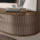 Rack Suspenso Ripado Tv Até 75 Polegadas Imperial Sepia Algar