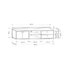 Rack Suspenso Torrens Branco 162 Cm