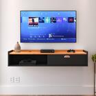 Rack Suspenso Tv 1.20 Home Decor 1 Porta Puxador Concha Nicho