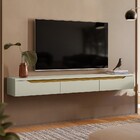 Rack Suspenso Uno P/ Tvs Até 65 Polegadas 180cm 2 Portas Off