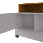 Rack Taipu Off White/naturalle - Bechara Móveis