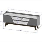 Rack Turim 1.6 Off White/naturalle - Bechara Móveis