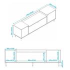 Rack Tv 40" 3 Portas Multimóveis Cr45080 Preto/castanho