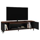 Rack Tv 40" 3 Portas Multimóveis Cr45080 Preto/castanho
