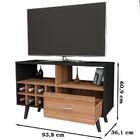 Rack Tv 43 Pol Retro Com Adega Rac6011 Apt