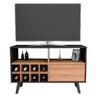 Rack Tv 43 Pol Retro Com Adega Rac6011 Apt