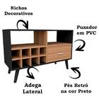 Rack Tv 43 Pol Retro Com Adega Rac6011 Apt