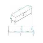 Rack Tv 48" 1 Porta Correr Com Nicho Multimóveis Cr45078 Bran