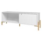 Rack Tv 48" 1 Porta Correr Com Nicho Multimóveis Cr45078 Bran