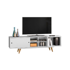 Rack Tv 48 Polegadas Retro 50 1800 Branco