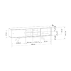 Rack Tv 48 Polegadas Retro 50 1800 Branco