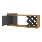 Rack Tv 60" Com Porta-garrafas E Bandeja Multimóveis Cr45179