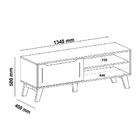 Rack Tv 60" Retrô 2 Portas De Correr Multimóveis Cr45171