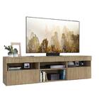 Rack Tv 65" Com 2 Portas Paris Multimóveis Rustic