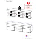 Rack Tv 65" Com 2 Portas Paris Multimóveis V3308