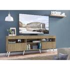 Rack Tv 65" Com Pés Retrô E 2 Portas Paris Multimóveis Rustic