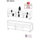Rack Tv 65" Com Rodízios E 2 Portas Espanha Multimóveis Mp332