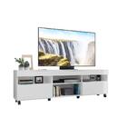 Rack Tv 65" Com Rodízios E 2 Portas Paris Multimóveis Branco