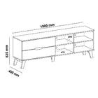 Rack Tv 75" 2 Gavetas E Nichos Multimóveis Cr45178