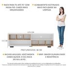 Rack Tv 75" Com Nichos E Pés Jazz Multimóveis V1023 B