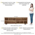 Rack Tv 75" Com Nichos E Pés Jazz Multimóveis V1023 R