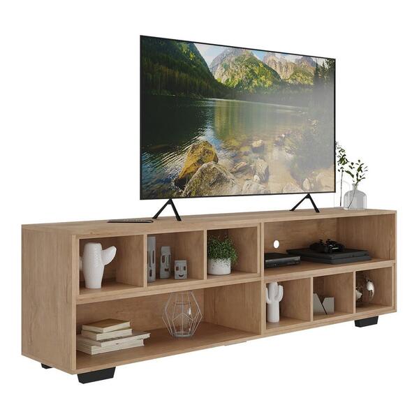 Rack Tv 75" Com Nichos E Pés Jazz Multimóveis V1023 R