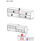 Rack Tv 75" Com Nichos E Pés Jazz Multimóveis V1023 R