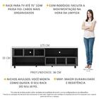 Rack Tv 75" Com Rodízios E Nichos Jazz Multimóveis V1020