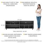 Rack Tv 75" Com Rodízios E Nichos Jazz Multimóveis V1020