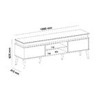 Rack Tv 75" Retrô Com Led Multimóveis Cr45172