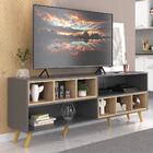 Rack Tv 75" Retrô Com Nichos Jazz Multimóveis V1022 G