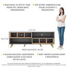 Rack Tv 75" Retrô Com Nichos Jazz Multimóveis V1022 G