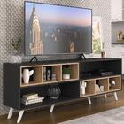 Rack Tv 75" Retrô Com Nichos Jazz Multimóveis V1022 P