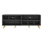 Rack Tv 75" Retrô Com Nichos Jazz Multimóveis V1022 P