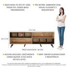 Rack Tv 75" Retrô Com Nichos Jazz Multimóveis V1022 R