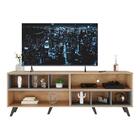 Rack Tv 75" Retrô Com Nichos Jazz Multimóveis V1022 R