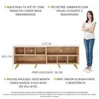 Rack Tv 75" Retrô Com Nichos Jazz Multimóveis V1022 R